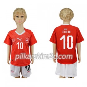 Koszulka Szwajcaria Xhaka 10 Dziecięca Główna Mistrzostwa Świata 2018 - Koszulki Piłkarskie